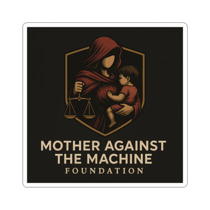 Empowering Kiss-Cut Stickers | Mother Against The Machine, Social Activism, Laptop Decals, Fundraiser Merchandise, Unique Gifts