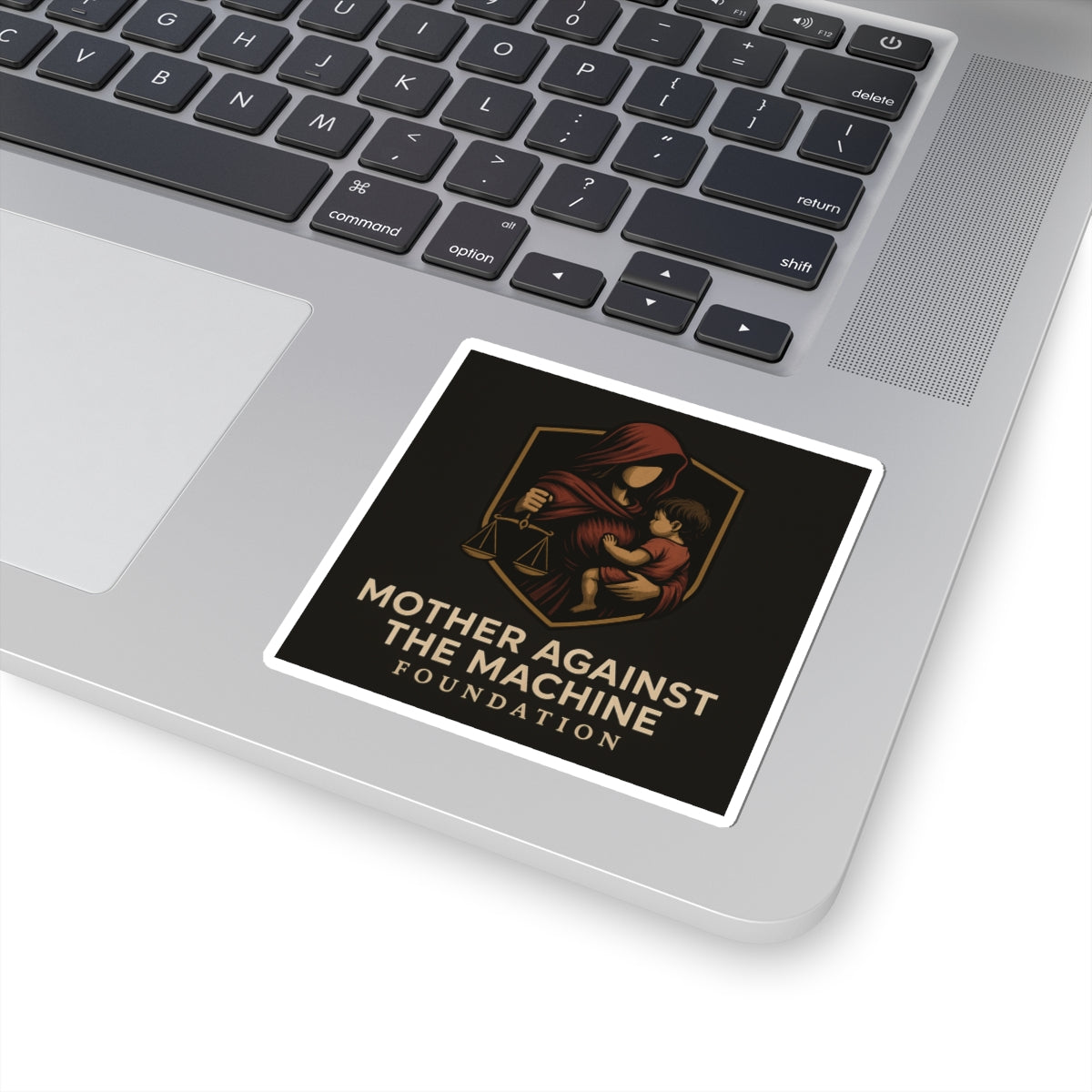 Empowering Kiss-Cut Stickers | Mother Against The Machine, Social Activism, Laptop Decals, Fundraiser Merchandise, Unique Gifts